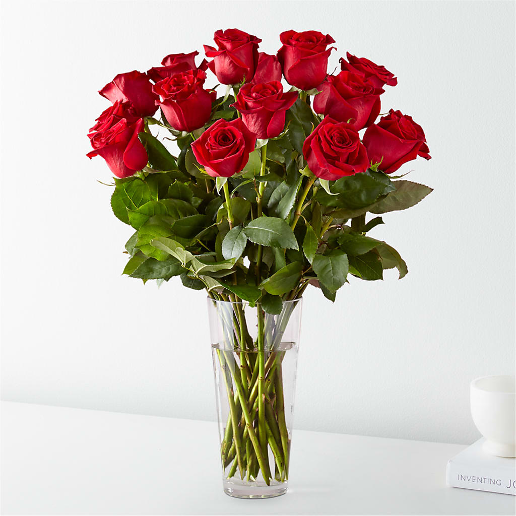 Long Stem Red Rose Bouquet – Diana Flowers, Passaic NJ