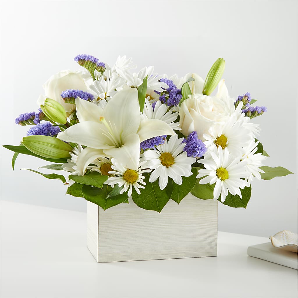 Beyond Blue Box Bouquet – Diana Flowers, Passaic NJ