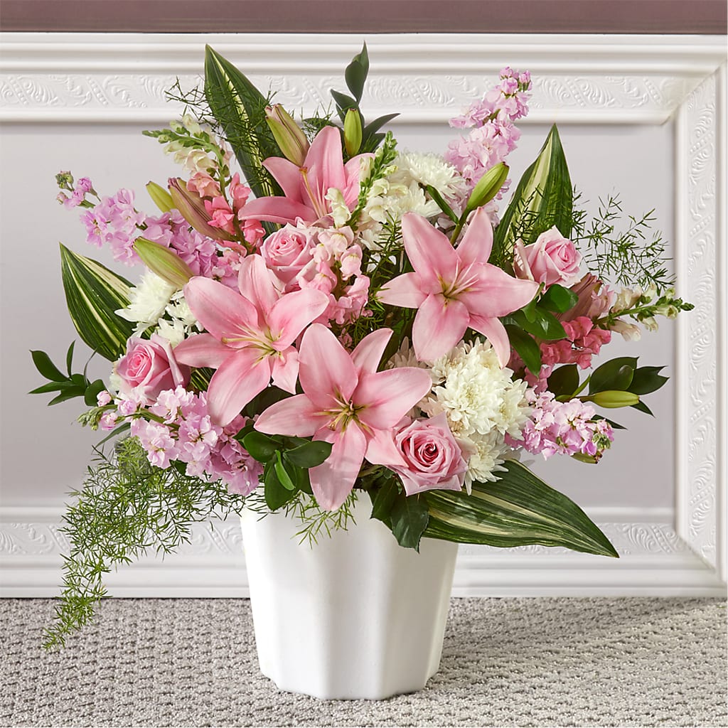 Simply Serene Floor Basket – Diana Flowers, Passaic NJ