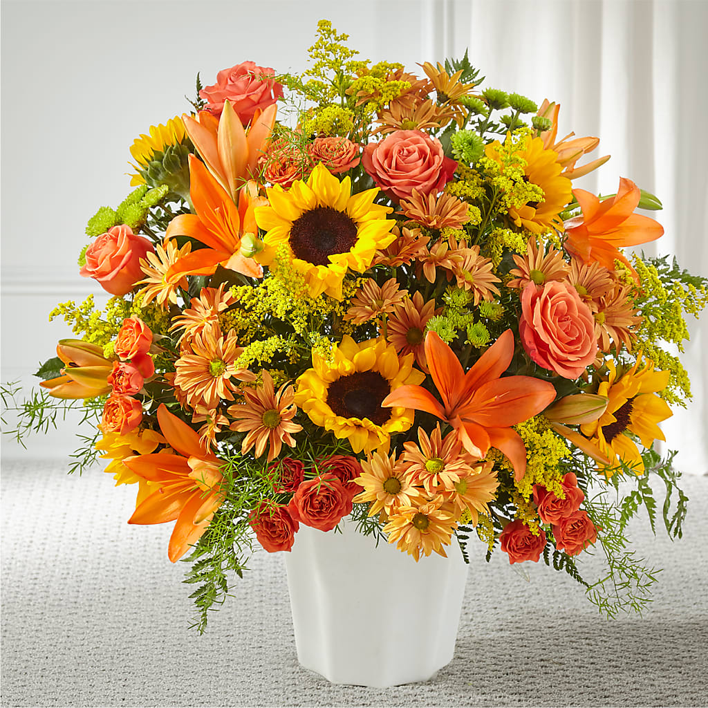 Harvest Thoughts Floor Basket – Diana Flowers, Passaic NJ