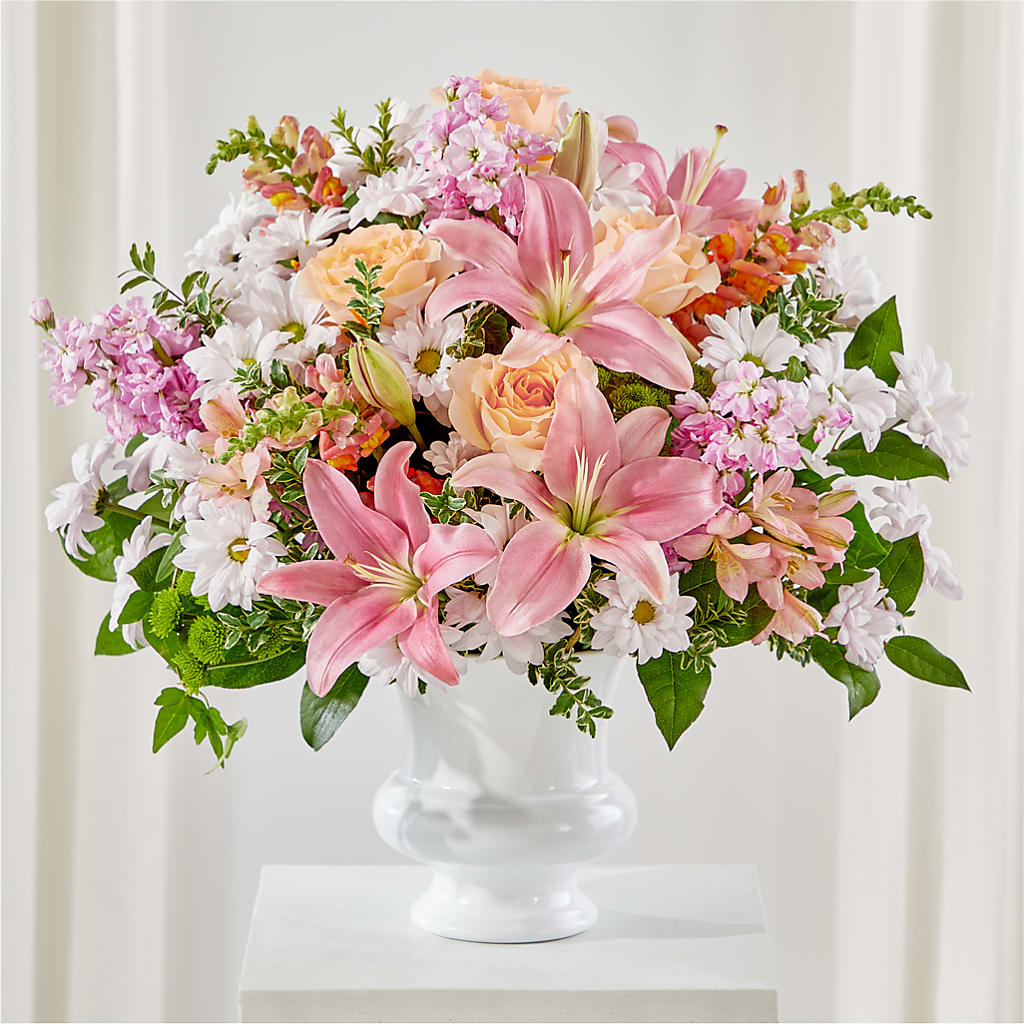 Heartfelt Gesture Urn Arrangement – Diana Flowers, Passaic NJ