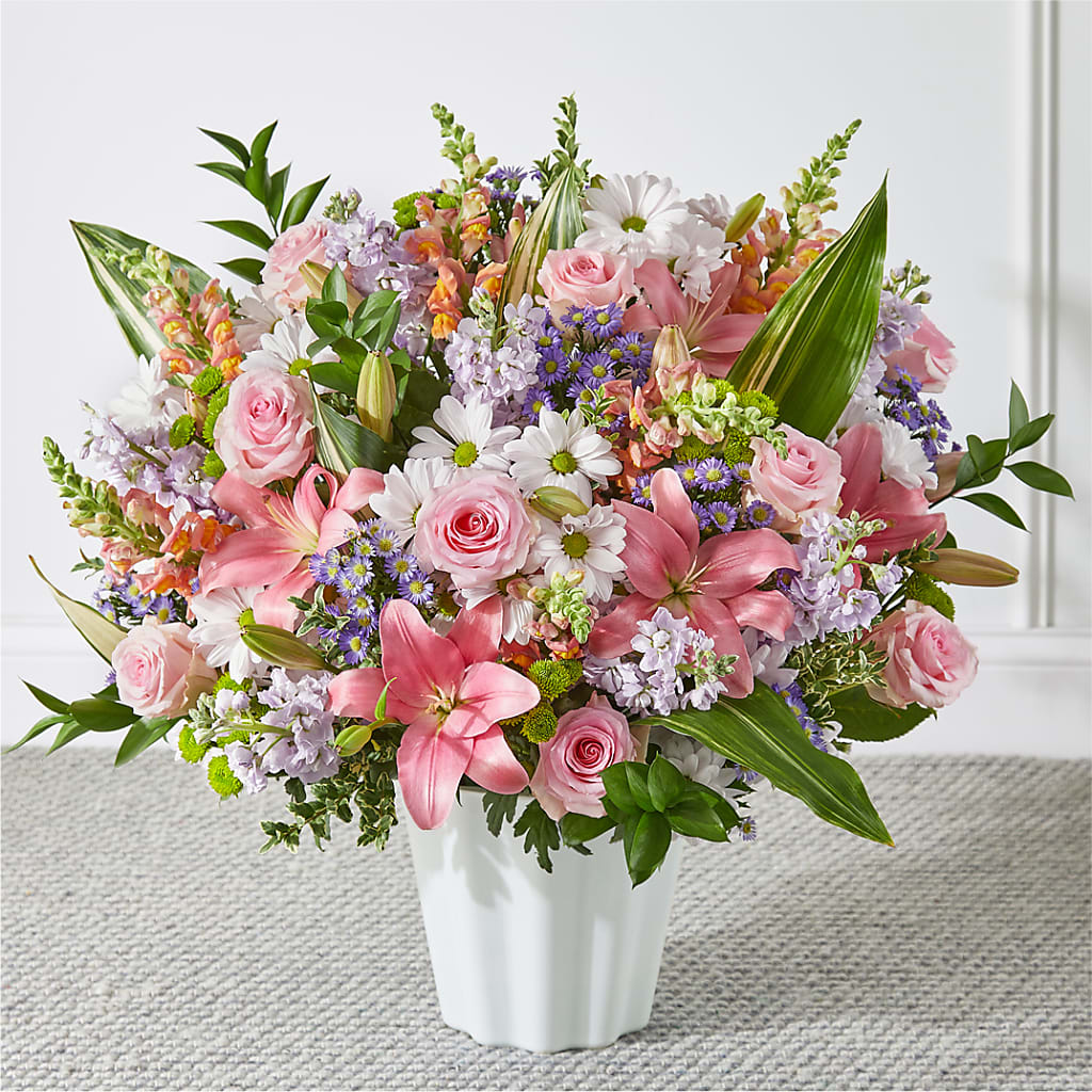 Abundant Compassion Floor Basket – Diana Flowers, Passaic NJ