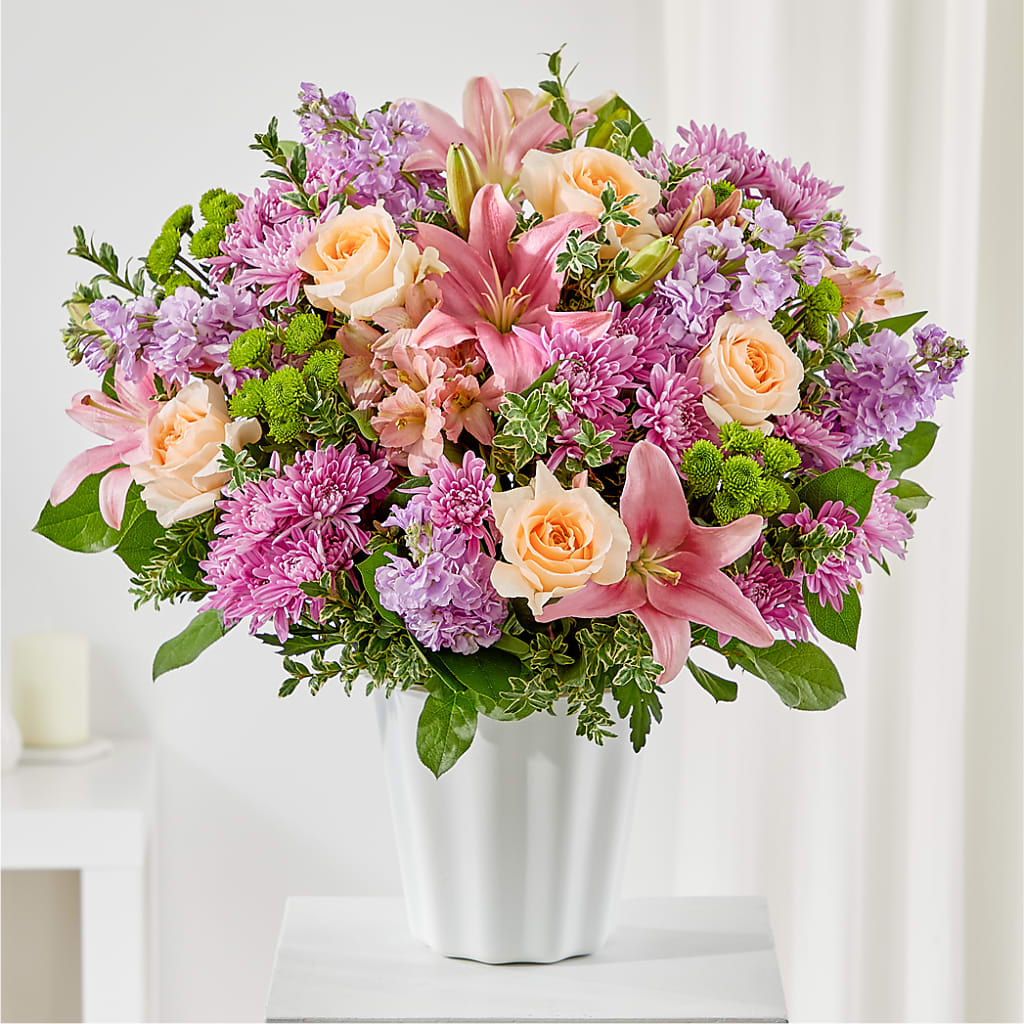 Supportive Embrace Tabletop Basket – Diana Flowers, Passaic NJ