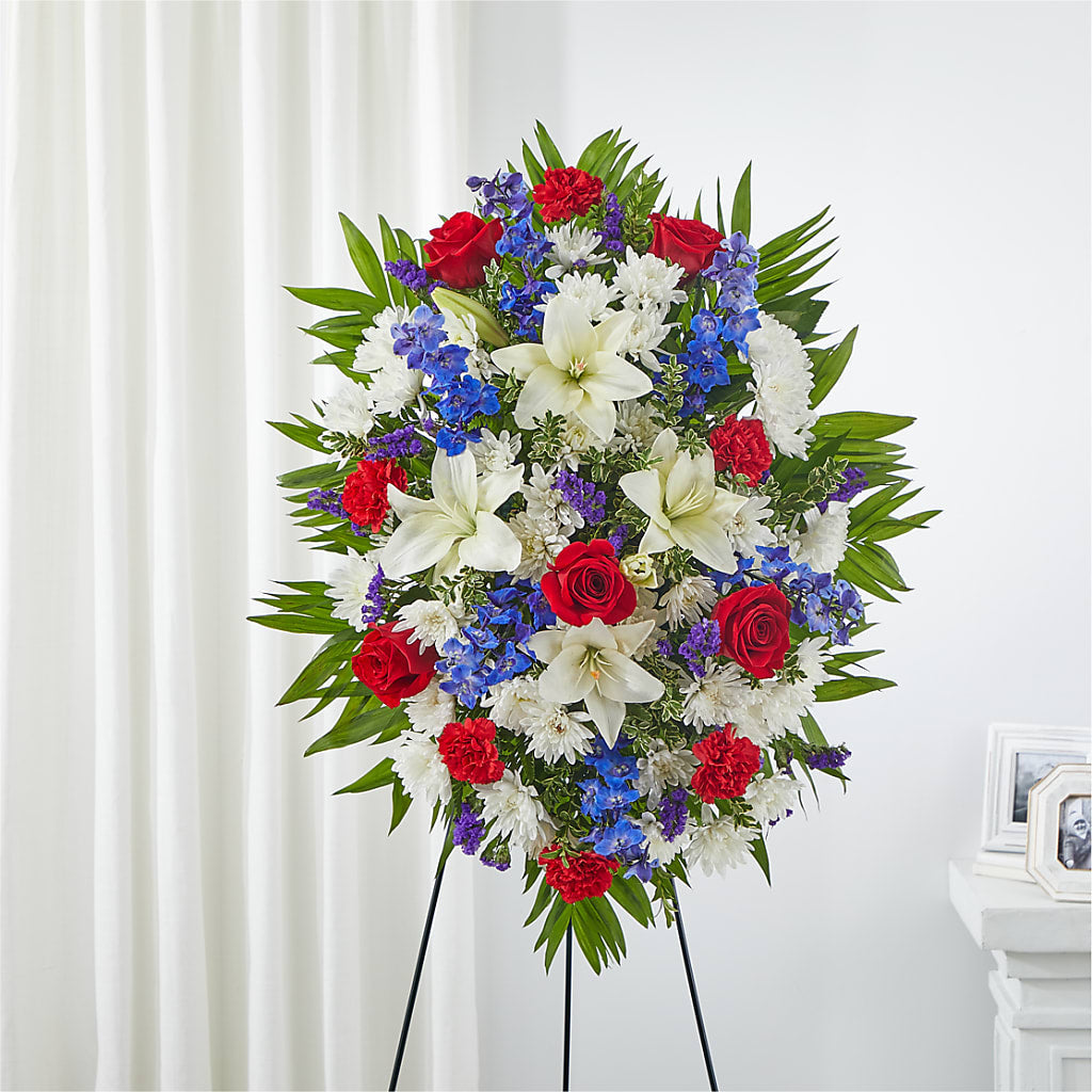 Cherished Service Standing Spray – Diana Flowers, Passaic NJ