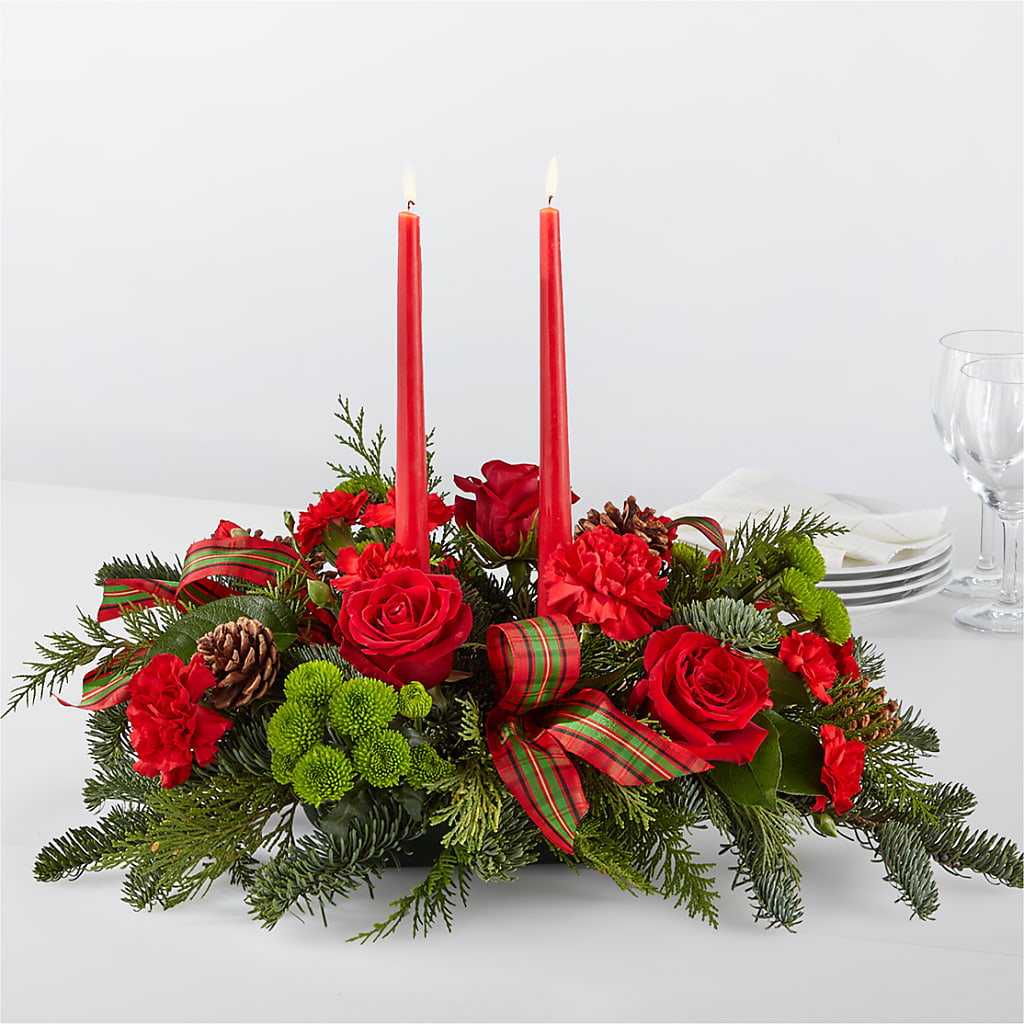 By the Candlelight Centerpiece –  Diana Flowers, Passaic NJ