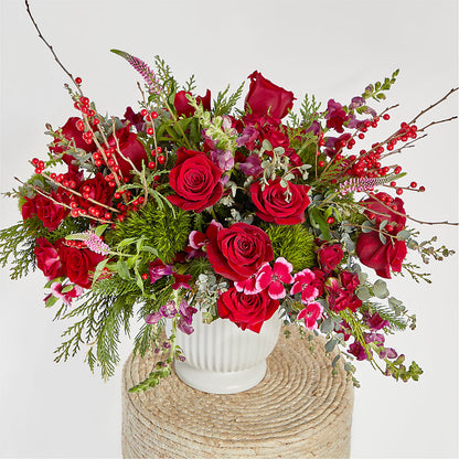 Big Red Bow Bouquet –  Diana Flowers, Passaic NJ