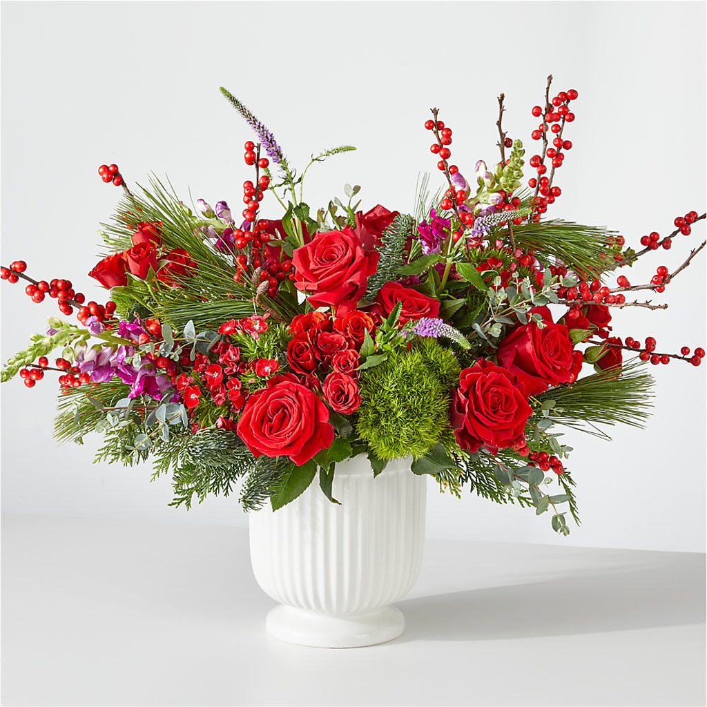 Big Red Bow Bouquet –  Diana Flowers, Passaic NJ