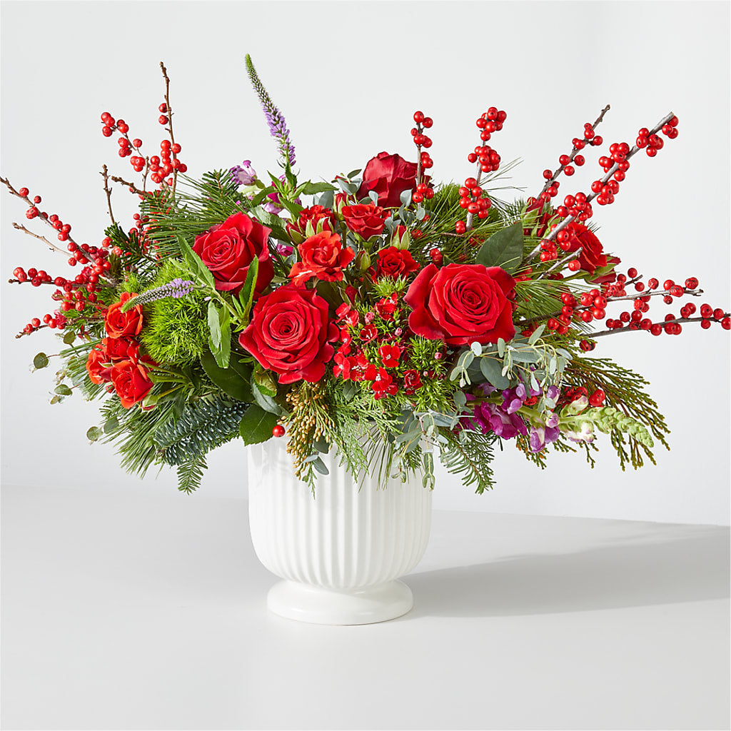Big Red Bow Bouquet –  Diana Flowers, Passaic NJ