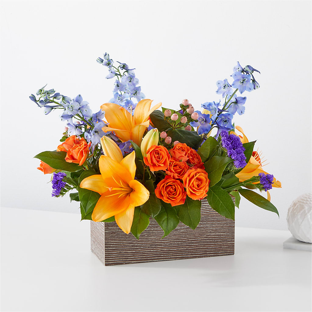 Radiant Citrus Box Bouquet –  Diana Flowers, Passaic NJ