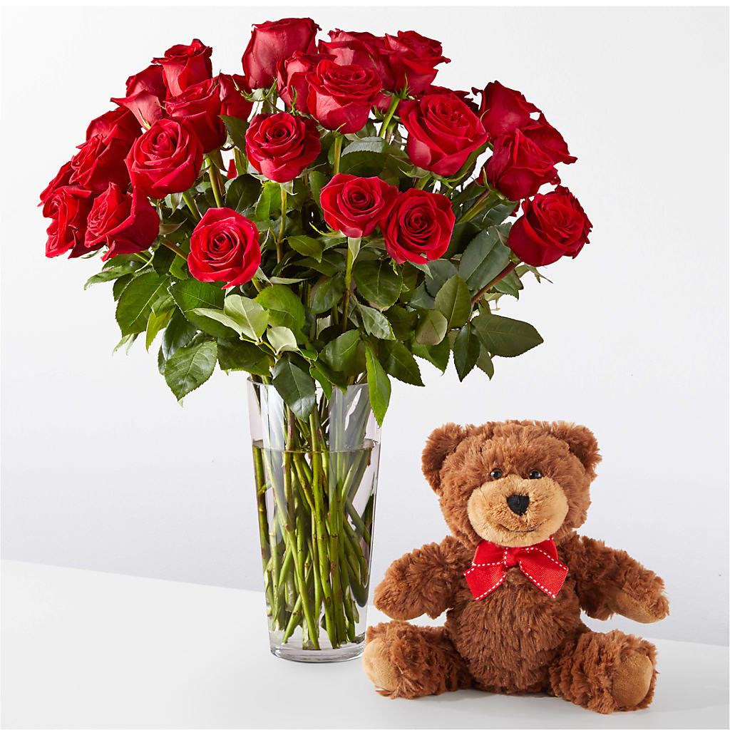 Romantic Long Stem Red Rose Bouquet Bundles –  Diana Flowers, Passaic NJ