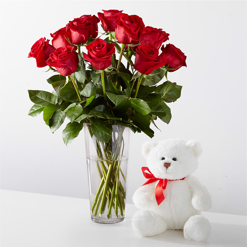 Romantic Long Stem Red Rose Bouquet Bundles –  Diana Flowers, Passaic NJ