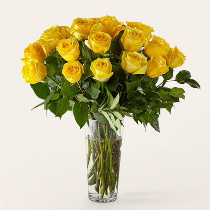 Long Stem Yellow Rose Bouquet –  Diana Flowers, Passaic NJ