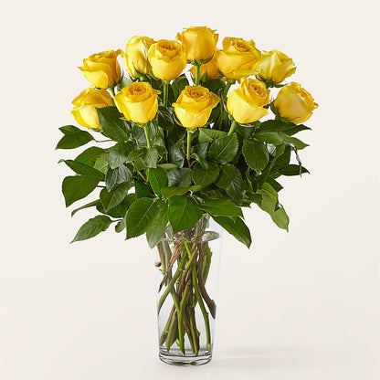 Long Stem Yellow Rose Bouquet –  Diana Flowers, Passaic NJ