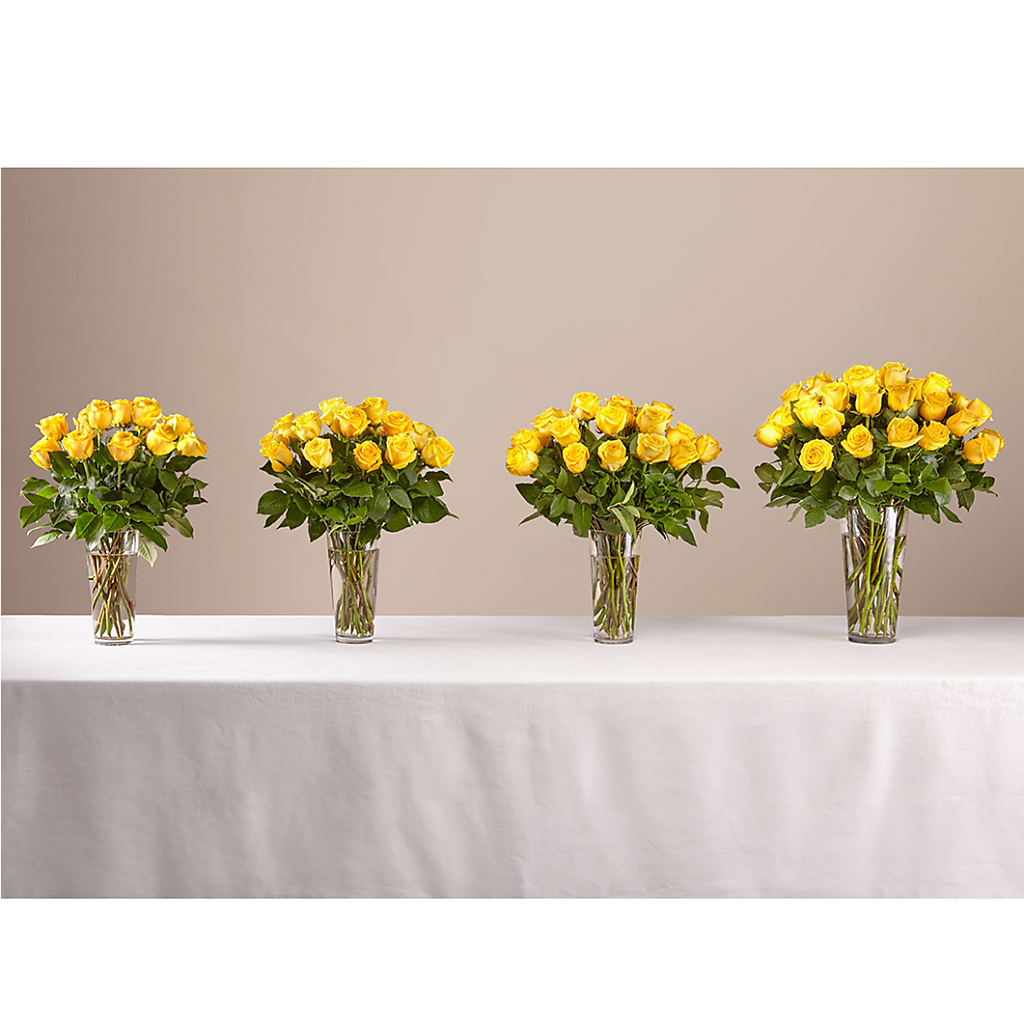 Long Stem Yellow Rose Bouquet –  Diana Flowers, Passaic NJ