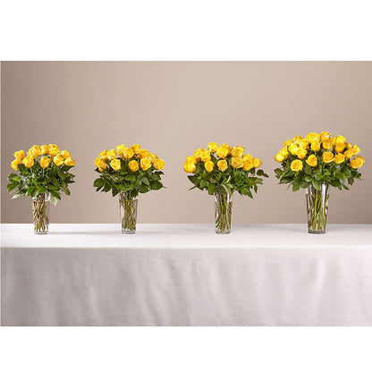 Long Stem Yellow Rose Bouquet –  Diana Flowers, Passaic NJ