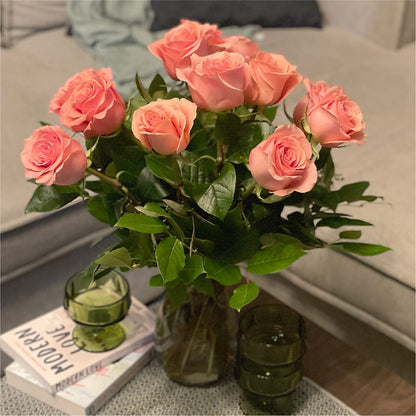 Long Stem Pink Rose Bouquet –  Diana Flowers, Passaic NJ