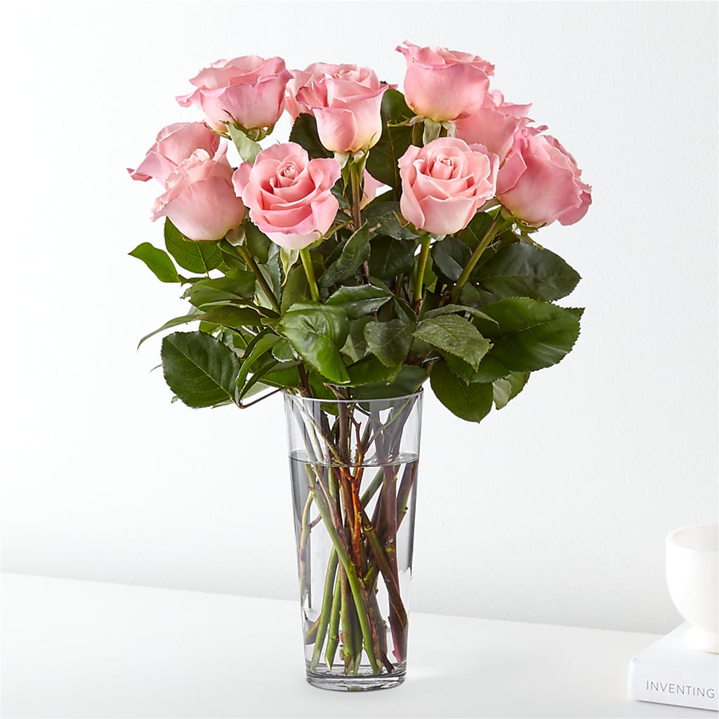 Long Stem Pink Rose Bouquet –  Diana Flowers, Passaic NJ