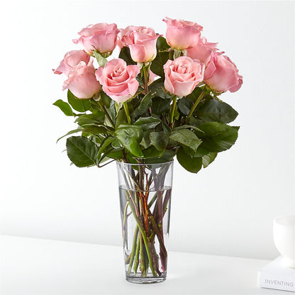 Long Stem Pink Rose Bouquet –  Diana Flowers, Passaic NJ