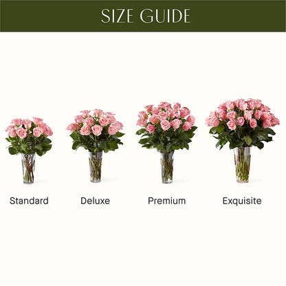 Long Stem Pink Rose Bouquet –  Diana Flowers, Passaic NJ