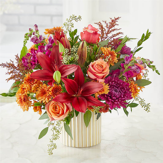 Burgundy Landscape Bouquet –  Diana Flowers, Passaic NJ
