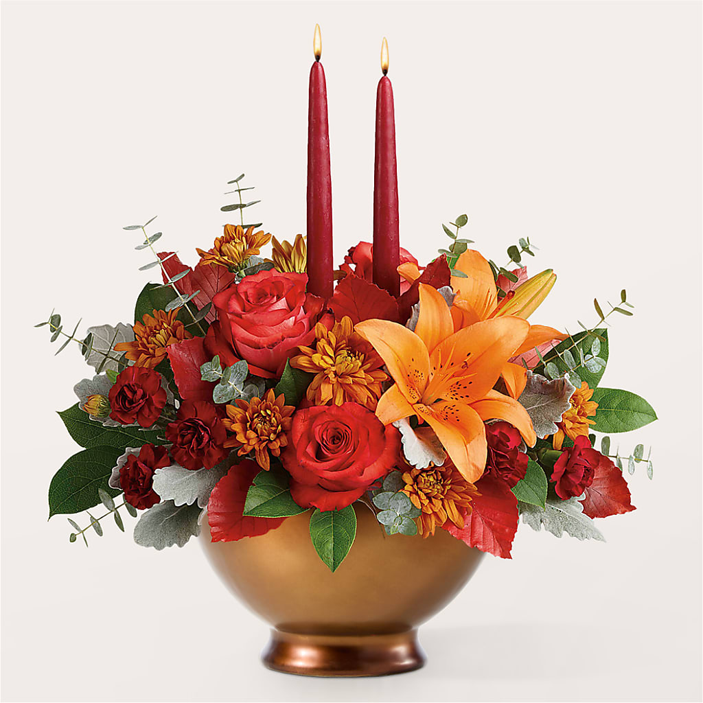 Fruits of Fall Centerpiece –  Diana Flowers, Passaic NJ