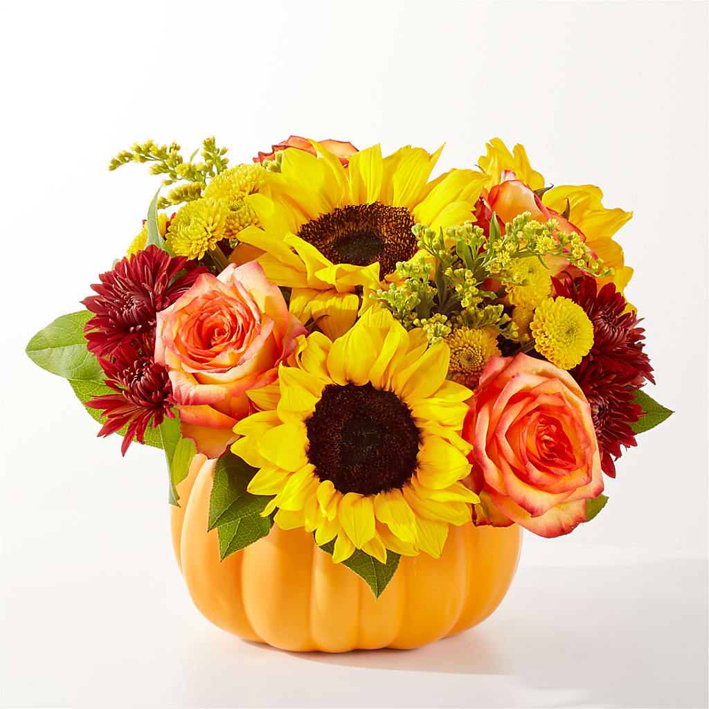 Golden Gourd Pumpkin Bouquet –  Diana Flowers, Passaic NJ