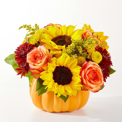 Golden Gourd Pumpkin Bouquet –  Diana Flowers, Passaic NJ