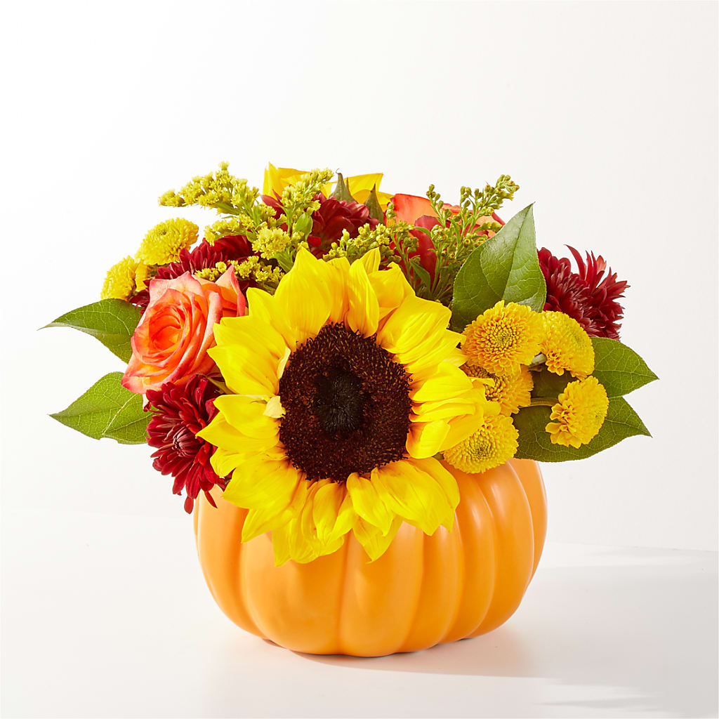 Golden Gourd Pumpkin Bouquet –  Diana Flowers, Passaic NJ
