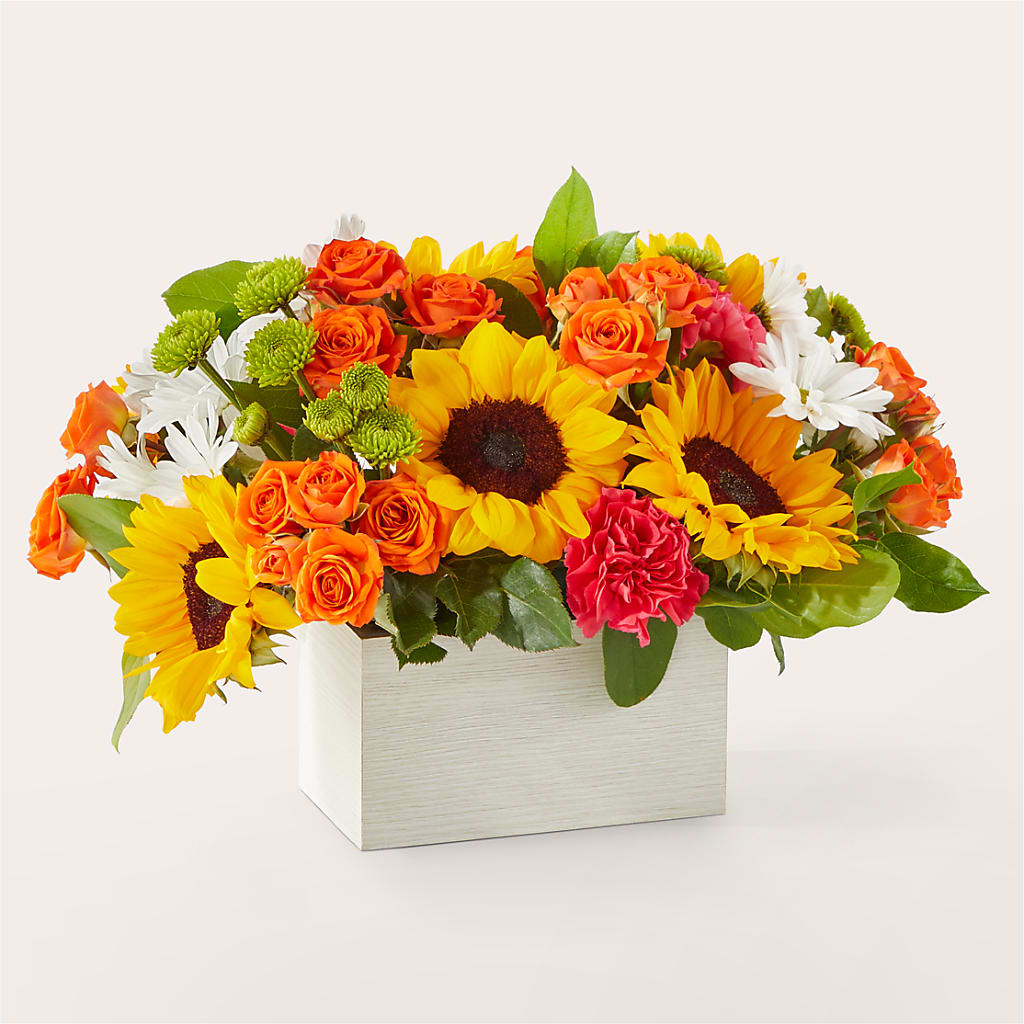 Sun-drenched Blooms Box Bouquet –  Diana Flowers, Passaic NJ
