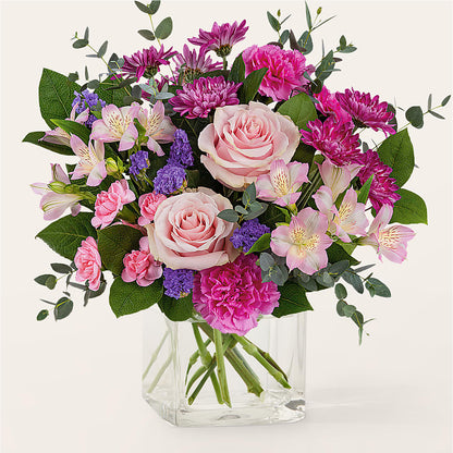 Rosy Radiance Bouquet –  Diana Flowers, Passaic NJ