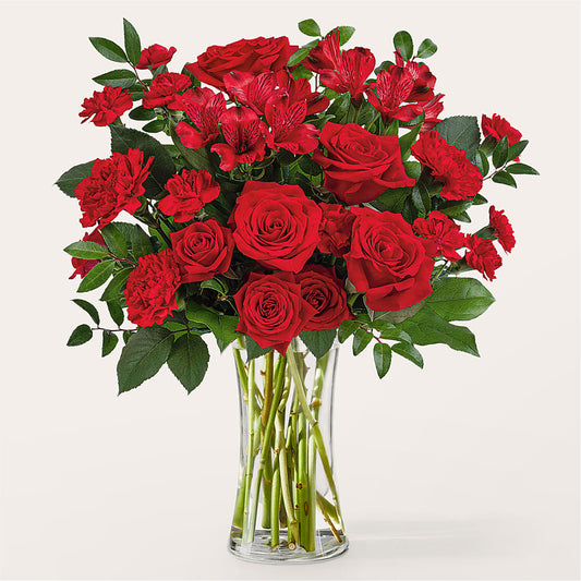 Brilliant Ruby Bouquet –  Diana Flowers, Passaic NJ
