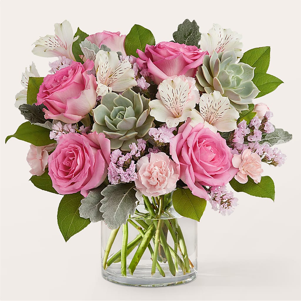 Dusty Rose Bouquet –  Diana Flowers, Passaic NJ