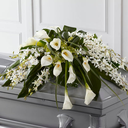 Angel Wings Casket Spray –  Diana Flowers, Passaic NJ
