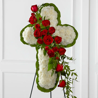 Floral Cross Easel –  Diana Flowers, Passaic NJ