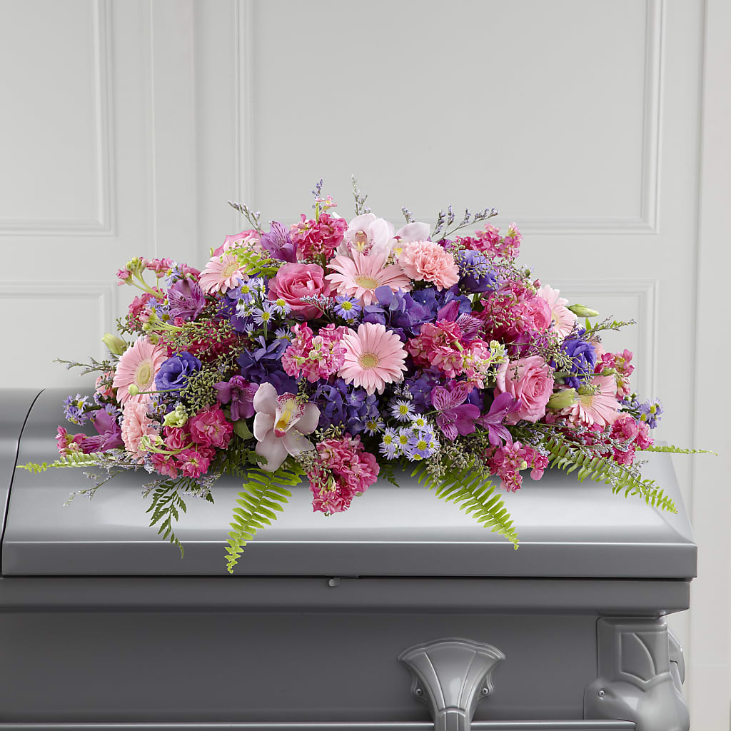 Glorious Garden Casket Spray –  Diana Flowers, Passaic NJ
