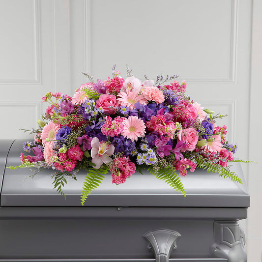 Glorious Garden Casket Spray –  Diana Flowers, Passaic NJ