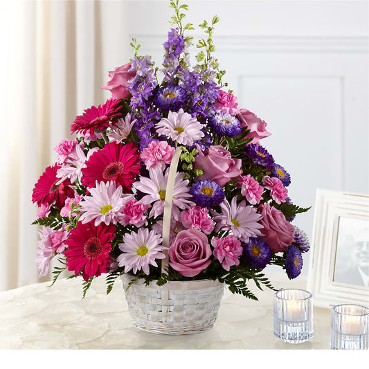 Pastel Peace Basket –  Diana Flowers, Passaic NJ