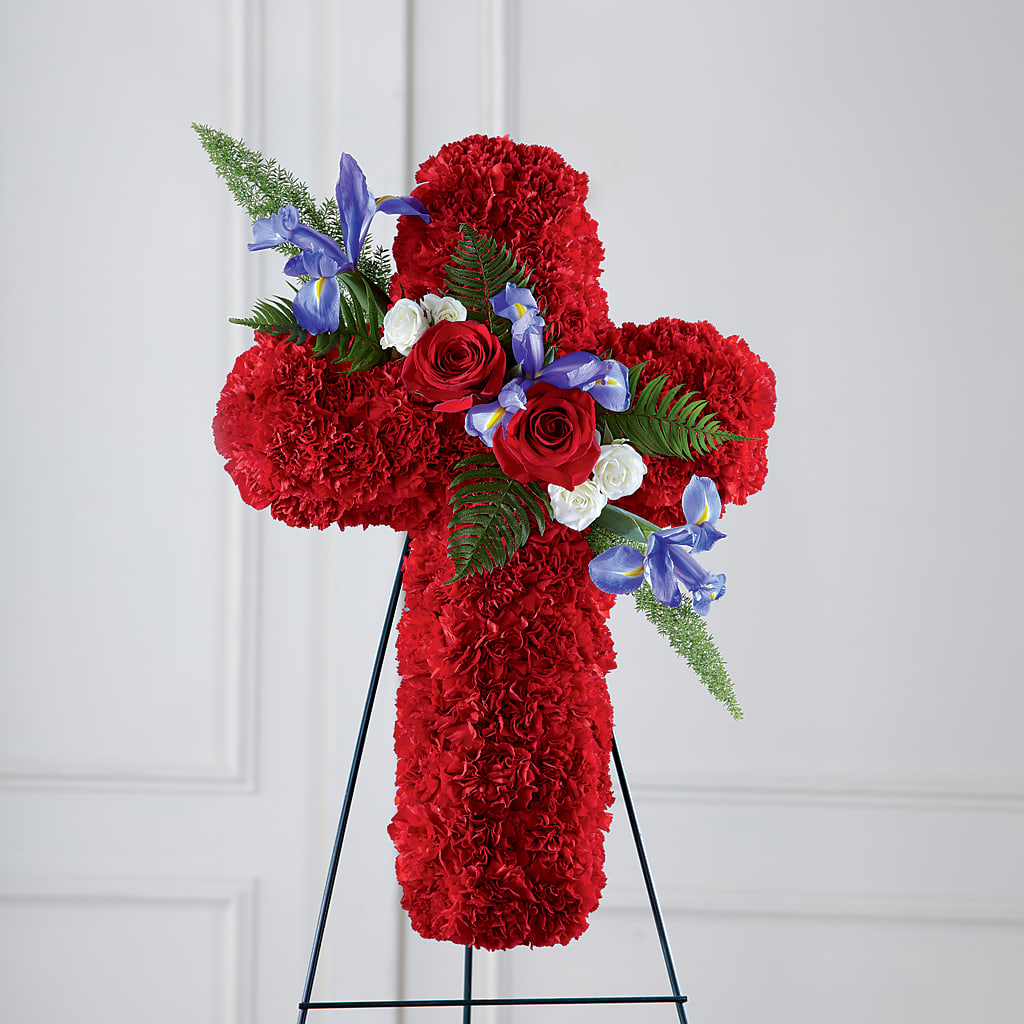 Faithful Hero Floral Cross –  Diana Flowers, Passaic NJ
