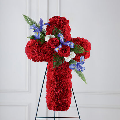 Faithful Hero Floral Cross –  Diana Flowers, Passaic NJ