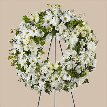 Faithful Wishes Wreath –  Diana Flowers, Passaic NJ
