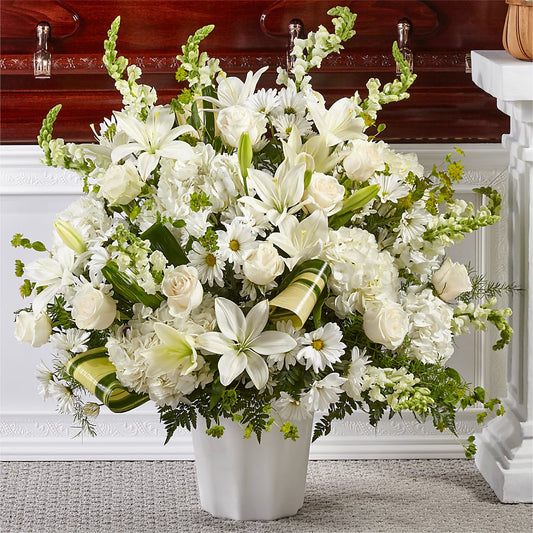 Thoughts of Tranquility Floor Basket –  Diana Flowers, Passaic NJ