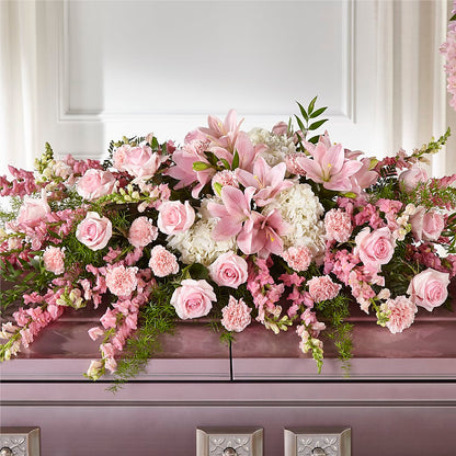 Life & Remembrance Casket Spray –  Diana Flowers, Passaic NJ