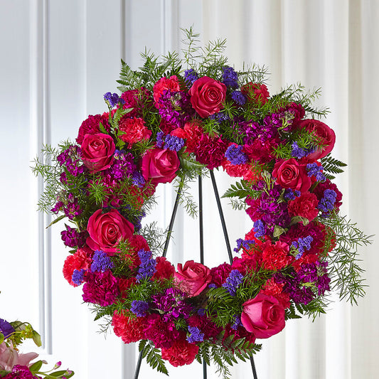 Calming Colors Wreath –  Diana Flowers, Passaic NJ