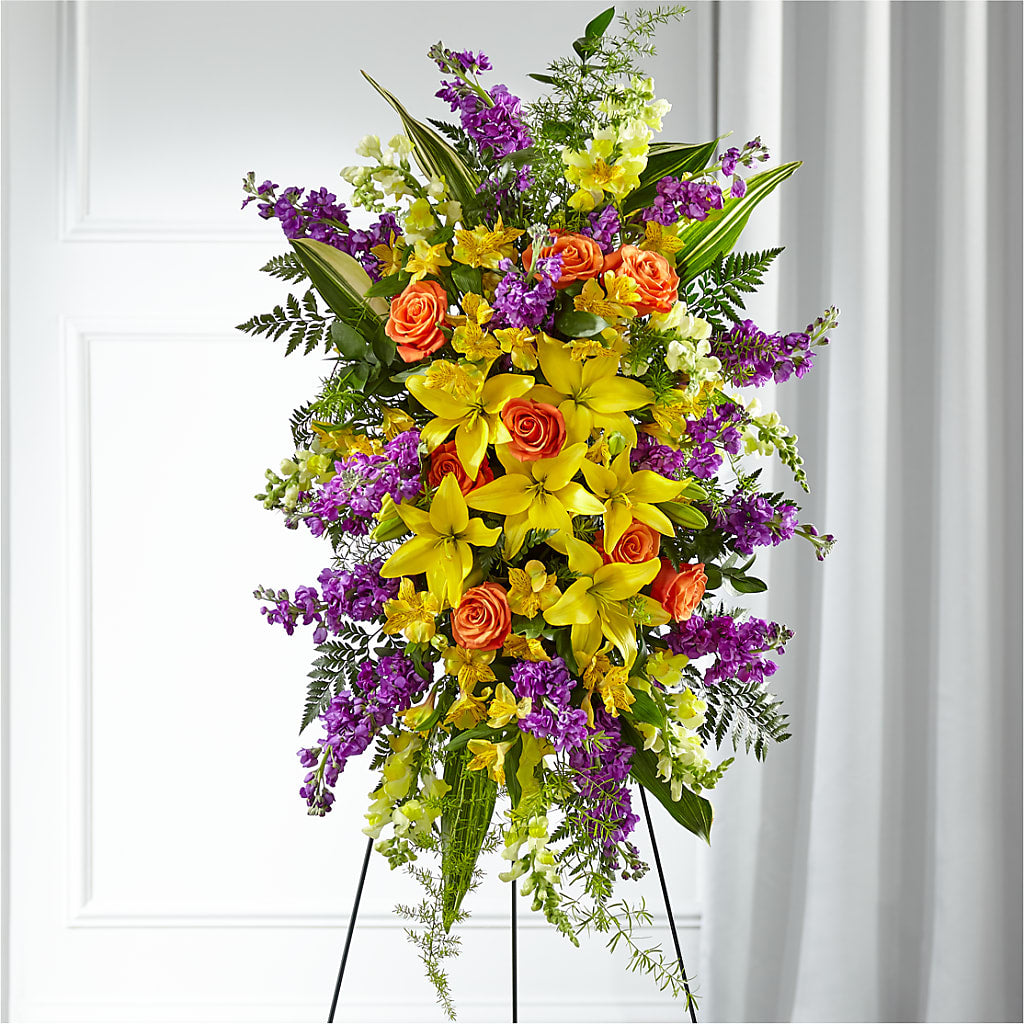 Thoughtful Prayers Standing Spray –  Diana Flowers, Passaic NJ