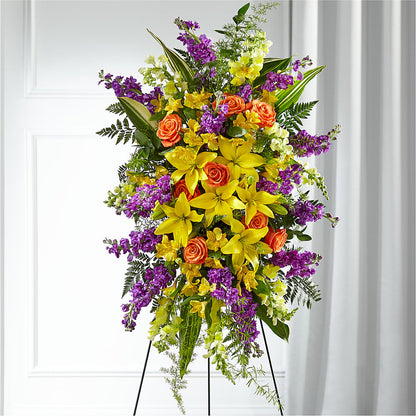 Thoughtful Prayers Standing Spray –  Diana Flowers, Passaic NJ