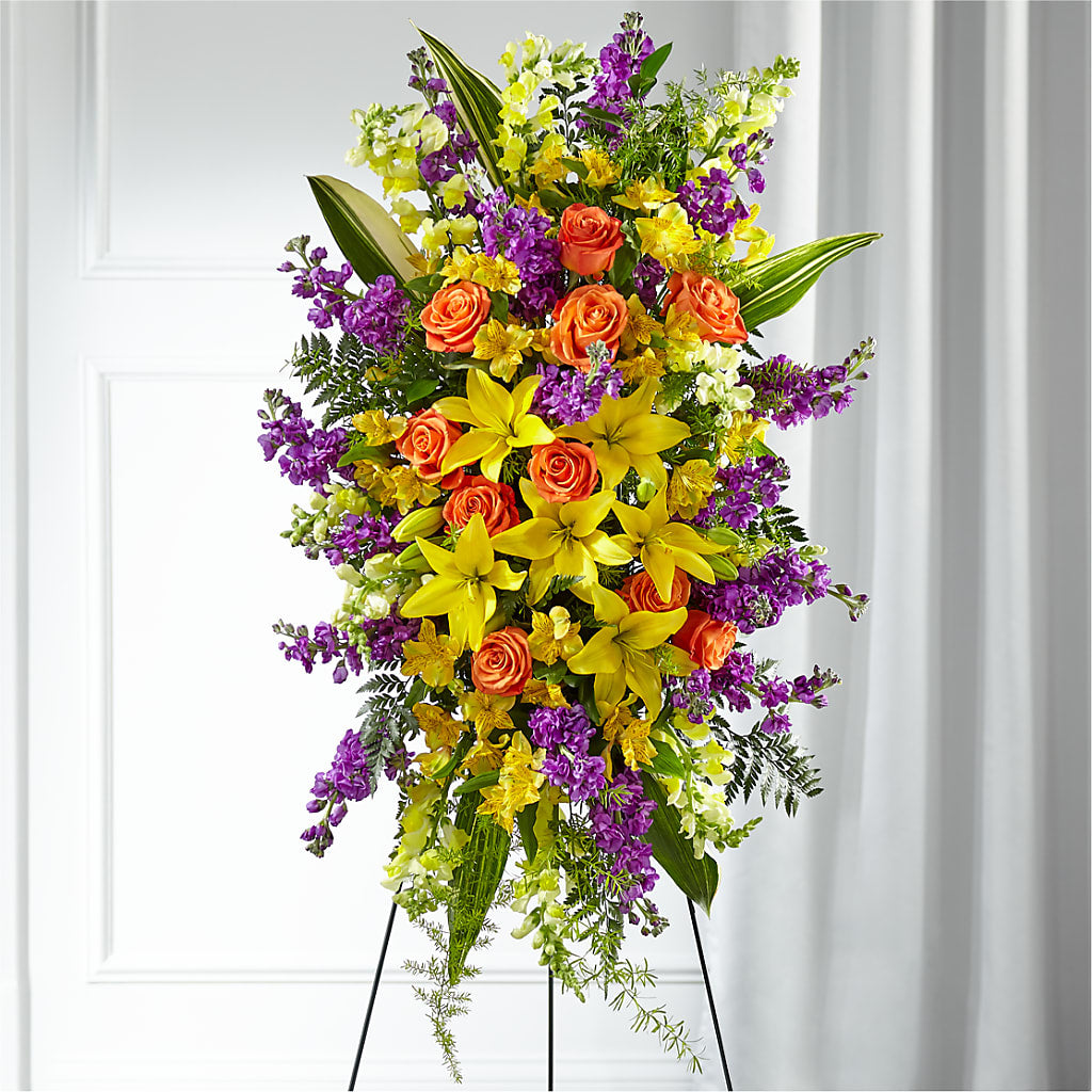 Thoughtful Prayers Standing Spray –  Diana Flowers, Passaic NJ