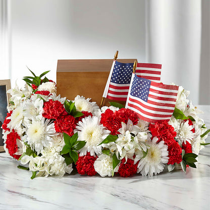 Spirit of Patriotism Cremation Adornment –  Diana Flowers, Passaic NJ