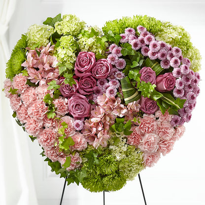 Heartwarming Standing Heart –  Diana Flowers, Passaic NJ