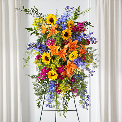 Sunlit Memories Standing Spray (Standard) –  Diana Flowers, Passaic NJ