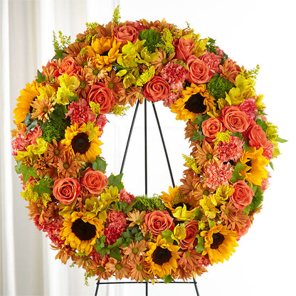 Autumnal Memories Wreath (Standard) –  Diana Flowers, Passaic NJ
